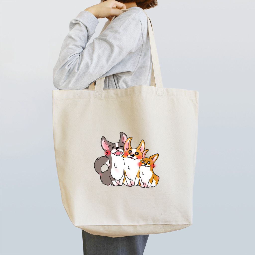 蒼い家の3こぎ Tote Bag