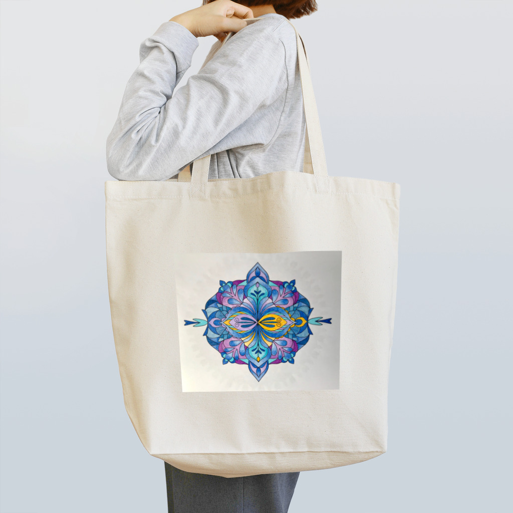 アトリエ　ＳＵＰＵのマンダラR・BLUE Tote Bag