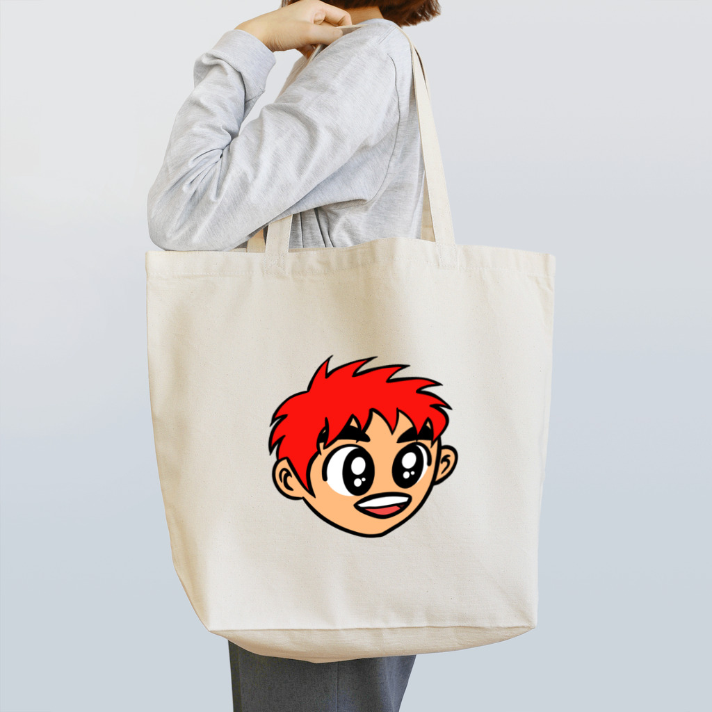じゅうに（Jyuuni）の0007・赤い髪の少年（じゅうにブランド） トートバッグ