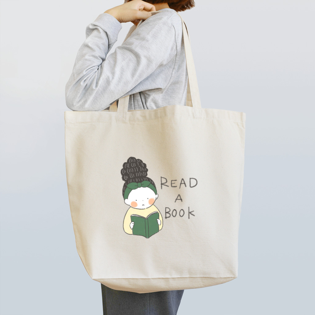 achan no omiseのREAD A BOOK Tote Bag