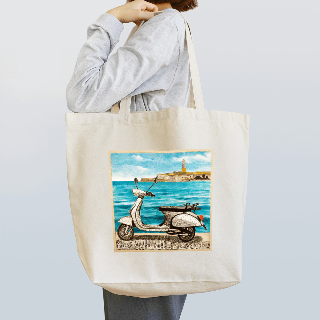 takotakoの原動付き自転車 Tote Bag