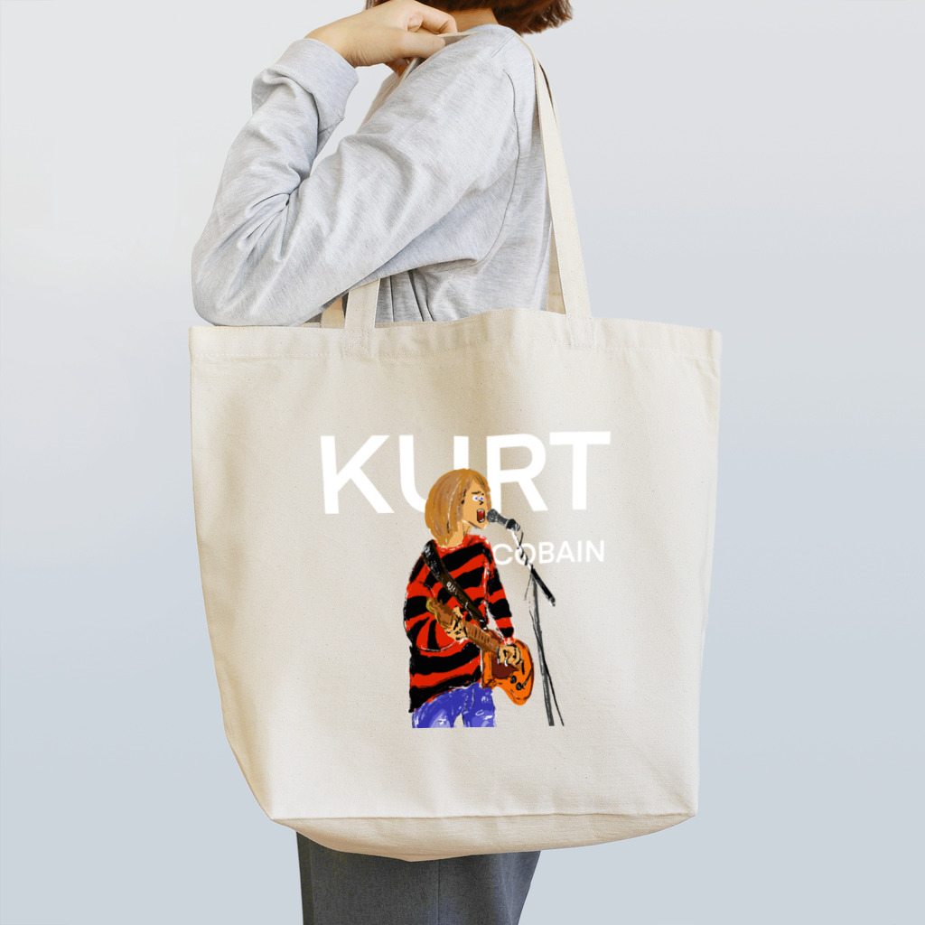 Y’S SURF ART | ワイズサーフアートのRespect to Kurt Cobain Tote Bag