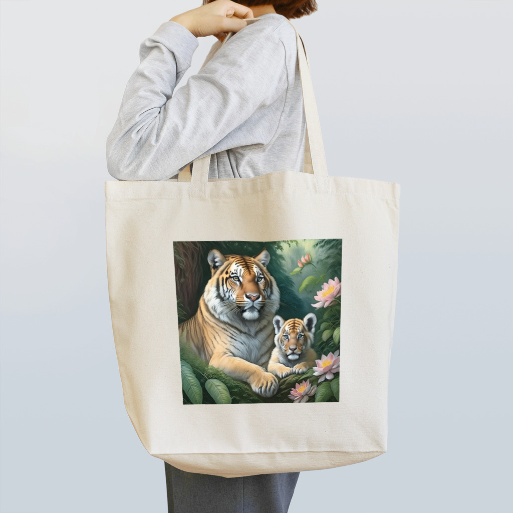 タカヤマ・サイトの二虎・ファミリー Tote Bag