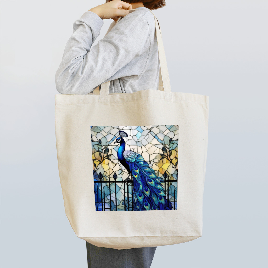 タカヤマ・サイトの錦上添花・孔雀 Tote Bag