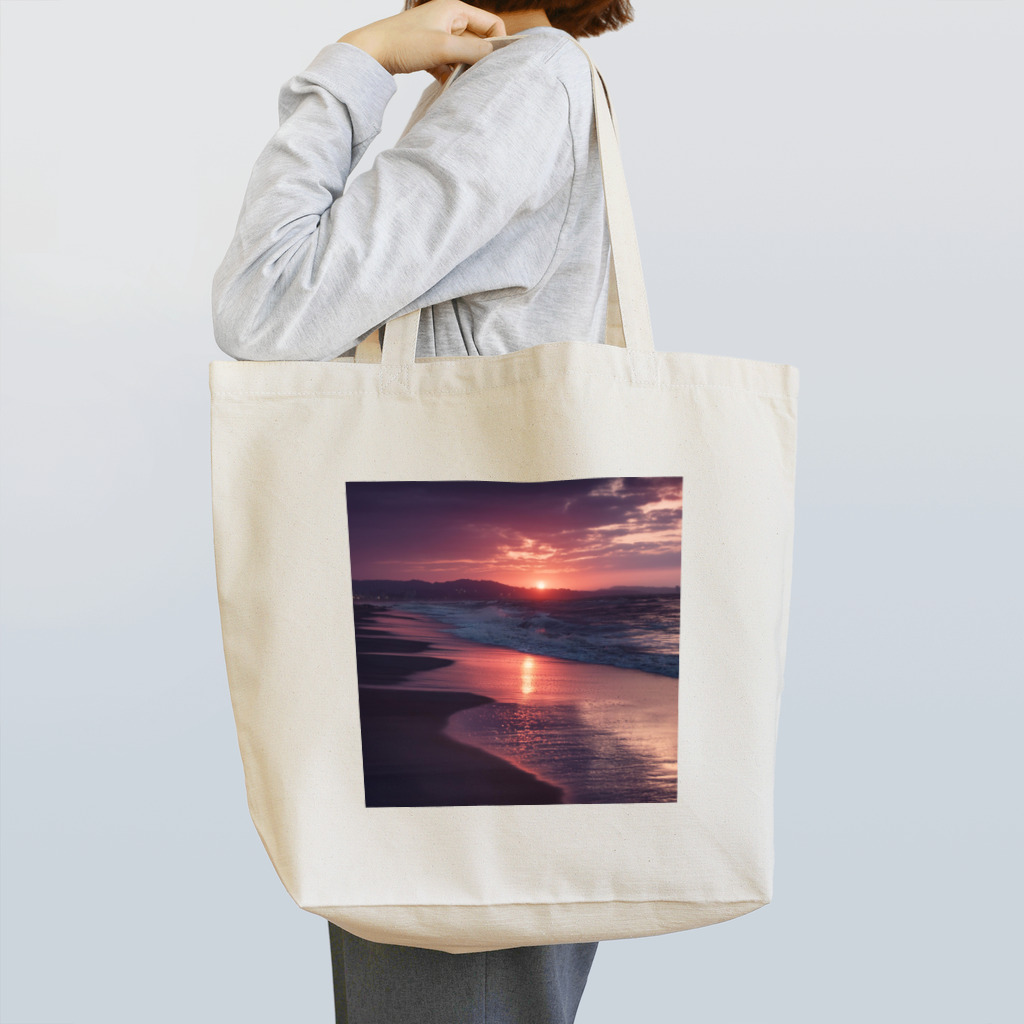 Mysycaの海辺の夕日 Tote Bag