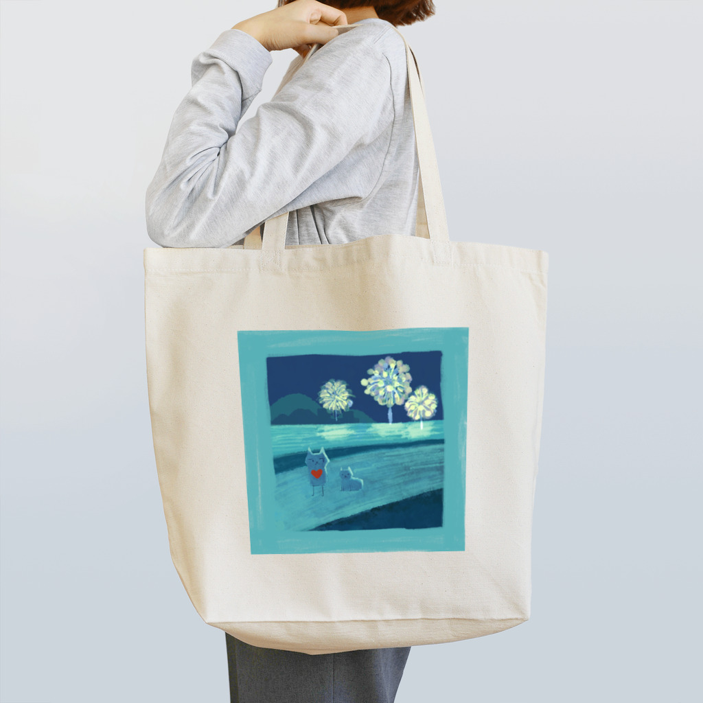 KUMA@knowledgea_cの「業を背負ったクマ」シリーズ Tote Bag