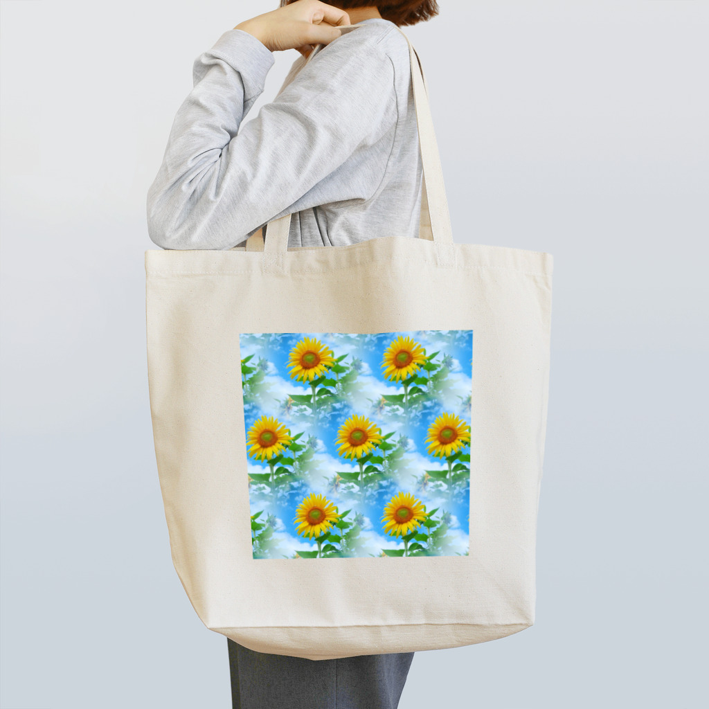 Liuha9805の夢見る  ひまわり Tote Bag