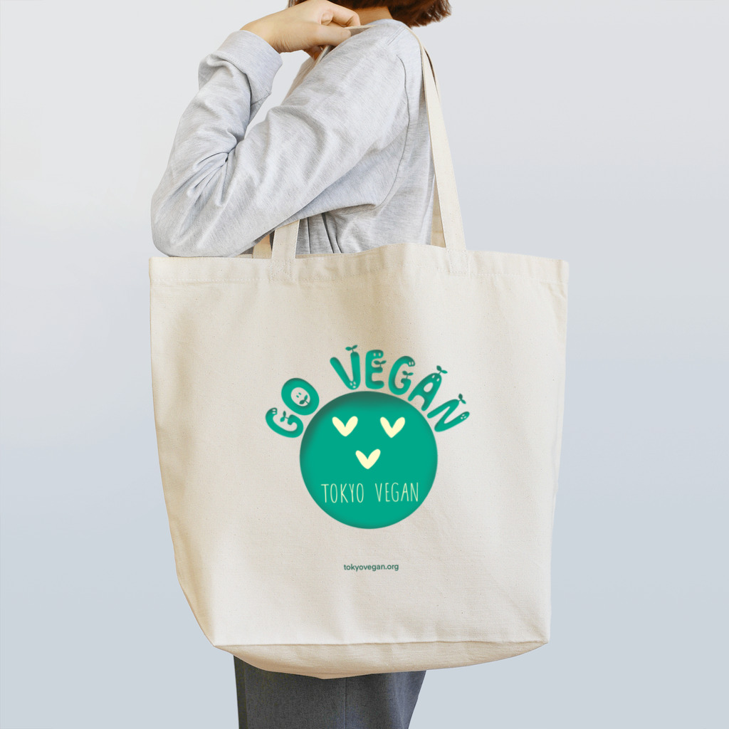 TokyoVegan merchのGo vegan Tote Bag