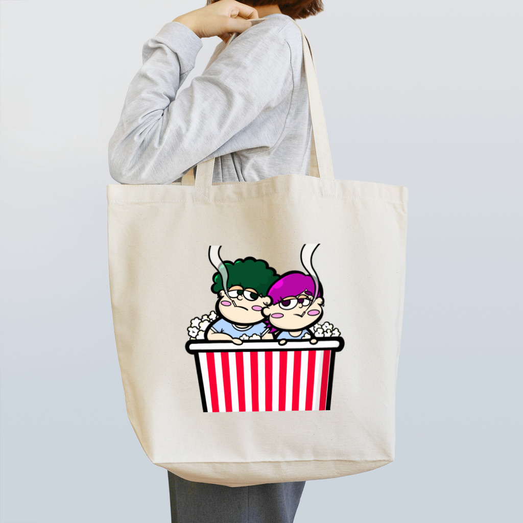 ポップコーンジャンキーのポップコーンジャンキー Tote Bag