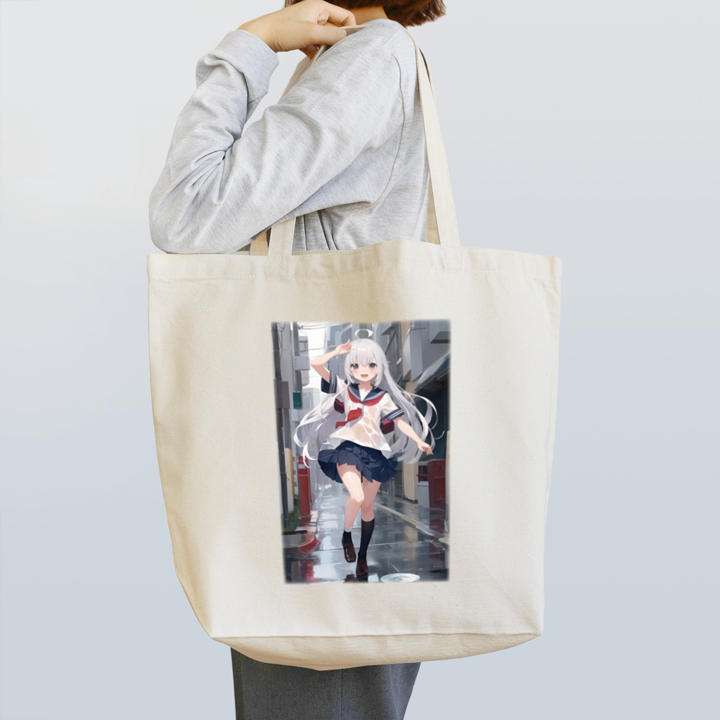 KAZAHANAの雨上がりの少女 Tote Bag