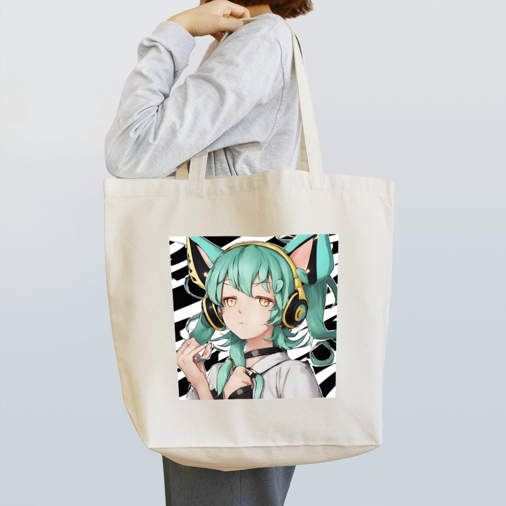 VOCALOID風な商品をのVOCALOID風 猫耳ちゃん トートバッグ