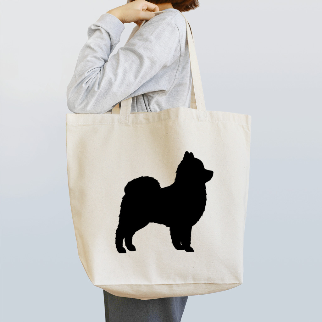 MonoChromeの005 ポメラニアン -Black- Tote Bag