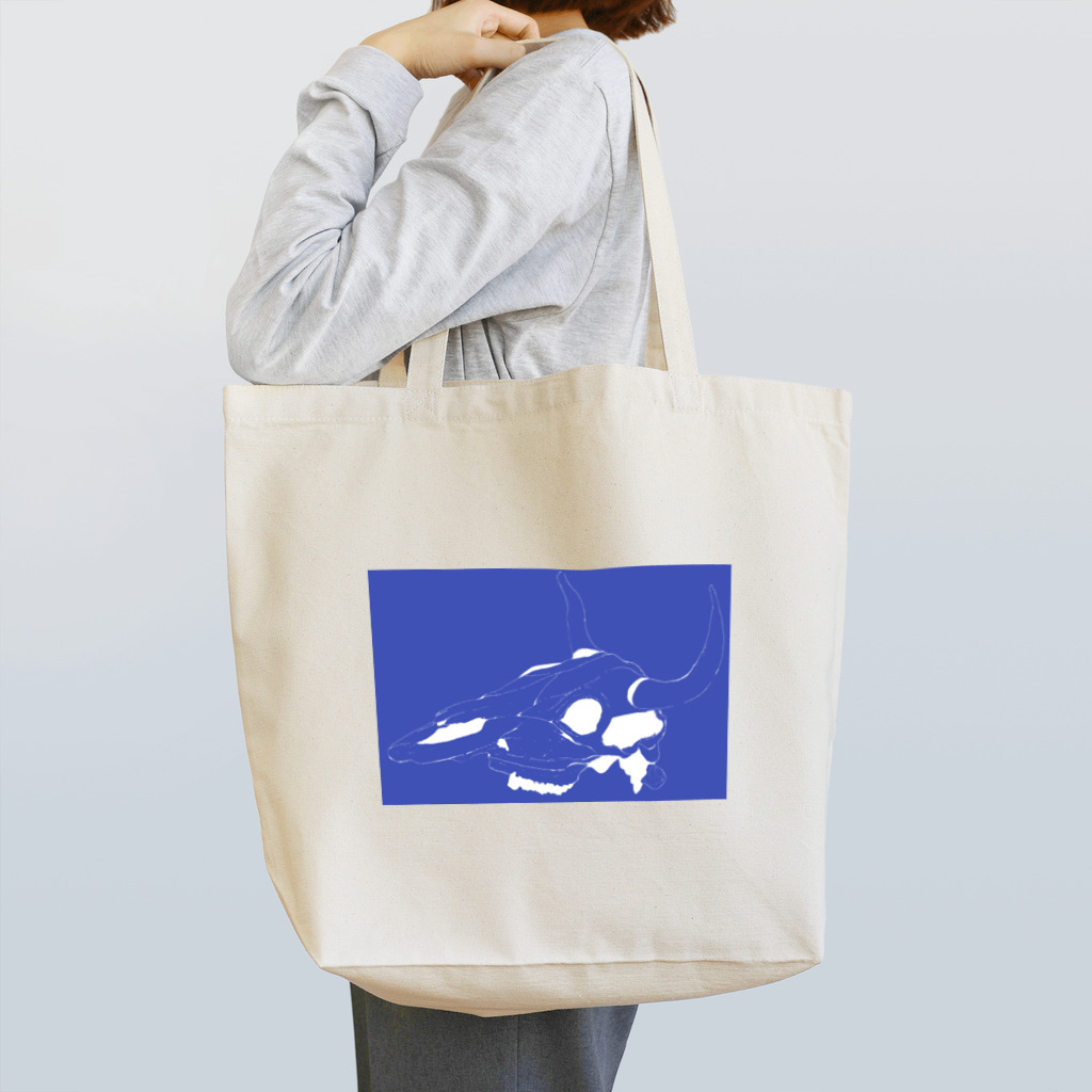 べべのお絵かきの牛の頭骨さん Tote Bag