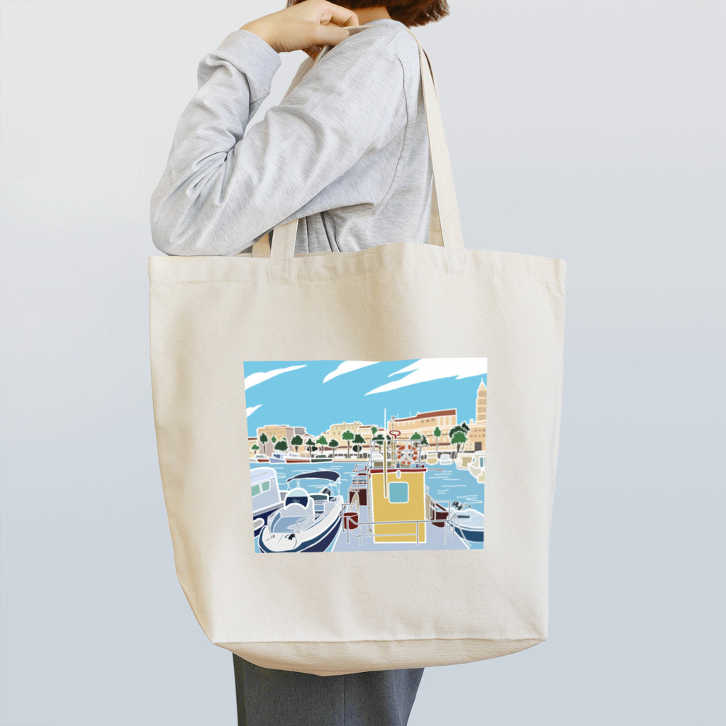 Chantakaのクロアチア　スプリットの港 Tote Bag