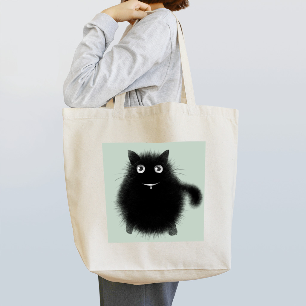 sorapikaの鈴の首輪付き黒猫 Tote Bag