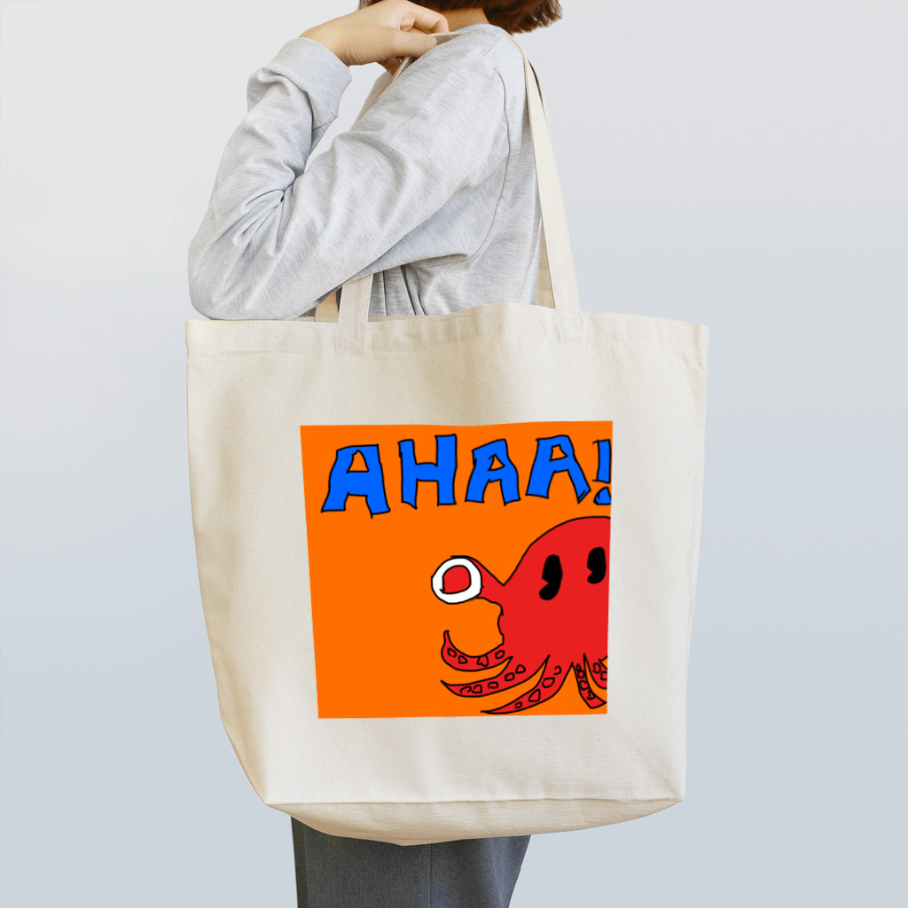 ゆる〜い動物ショップのAHAA!タコサン Tote Bag