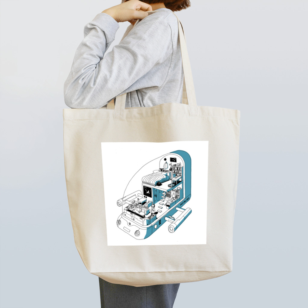 坂月さかなの宇宙飛行機 Tote Bag