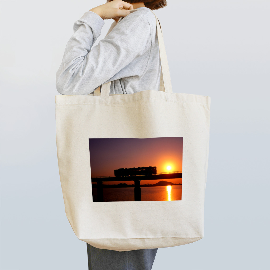 うわじま６号のシルエットトレイン Tote Bag