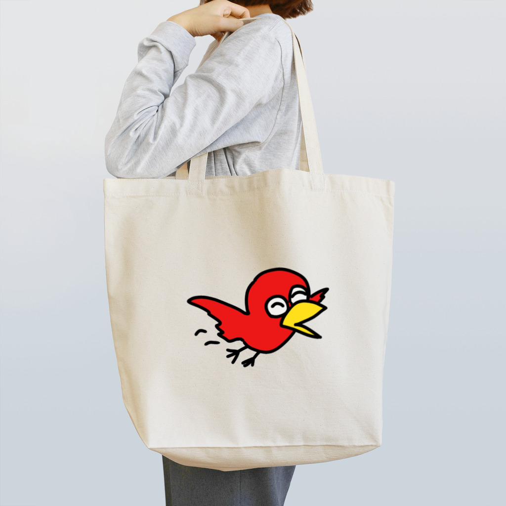 honeybeeのイカした赤い鳥 Tote Bag