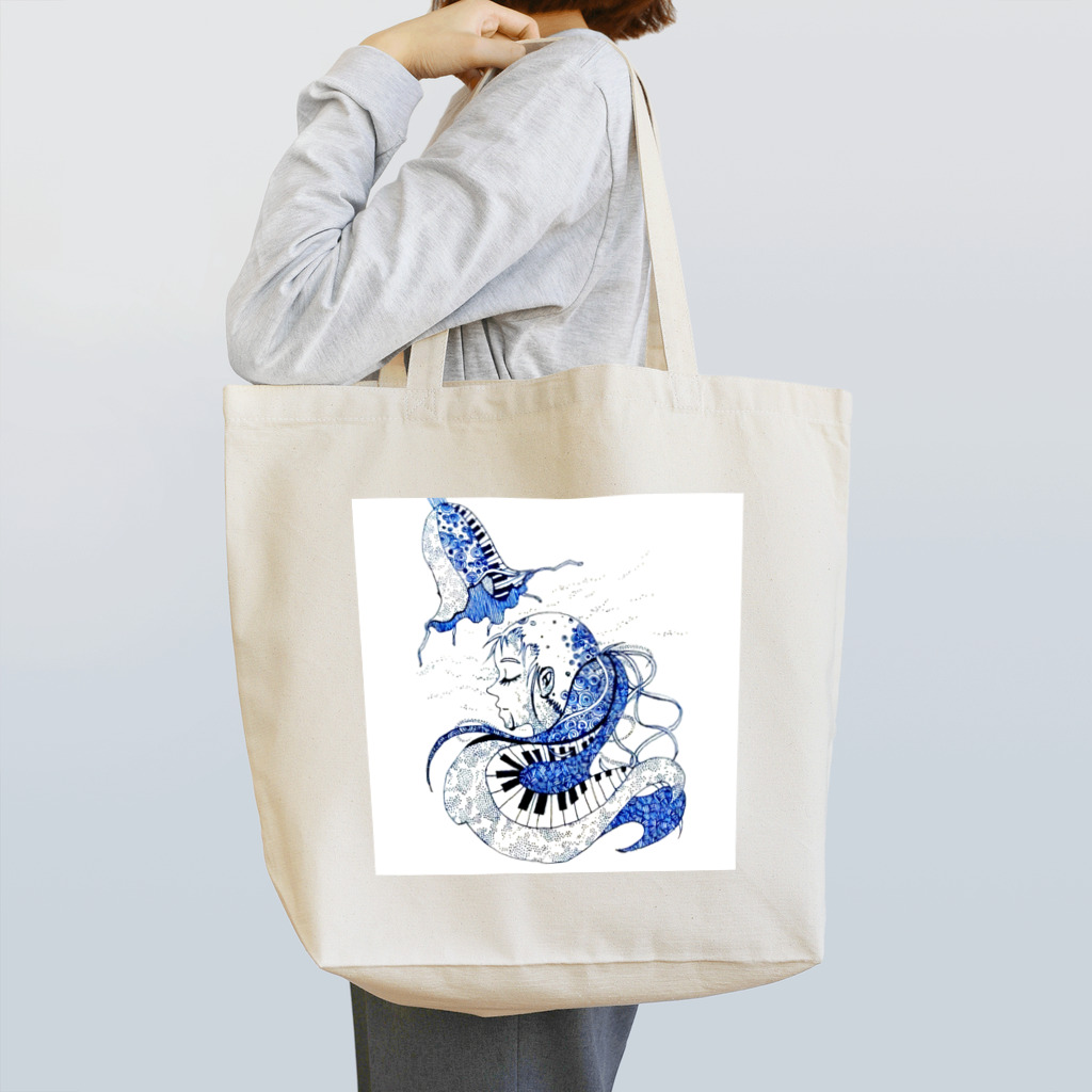 唐松 梗樹(ｶﾗﾏﾂ ｺｳｷ)の蜜 Tote Bag