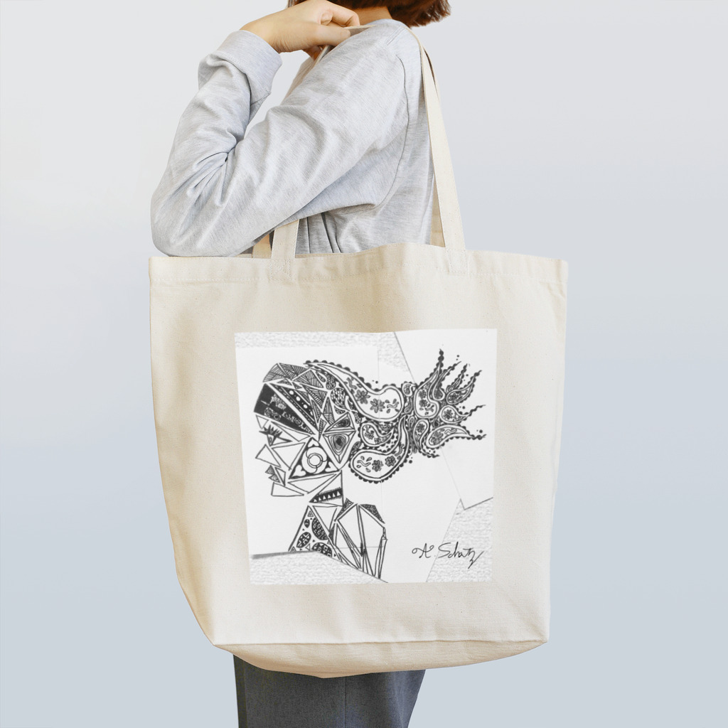 月海 Tsuka（シャッツ）🎭𓅓⚥︎のthe girl who get wind Tote Bag