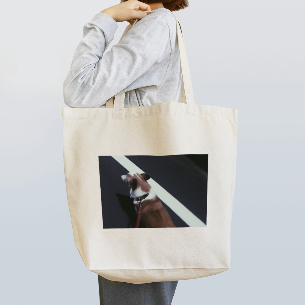 tokyo_corgiの白線コーギー Tote Bag