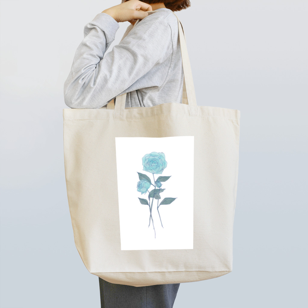 富士田☺︎の廃退の薔薇[水色] Tote Bag