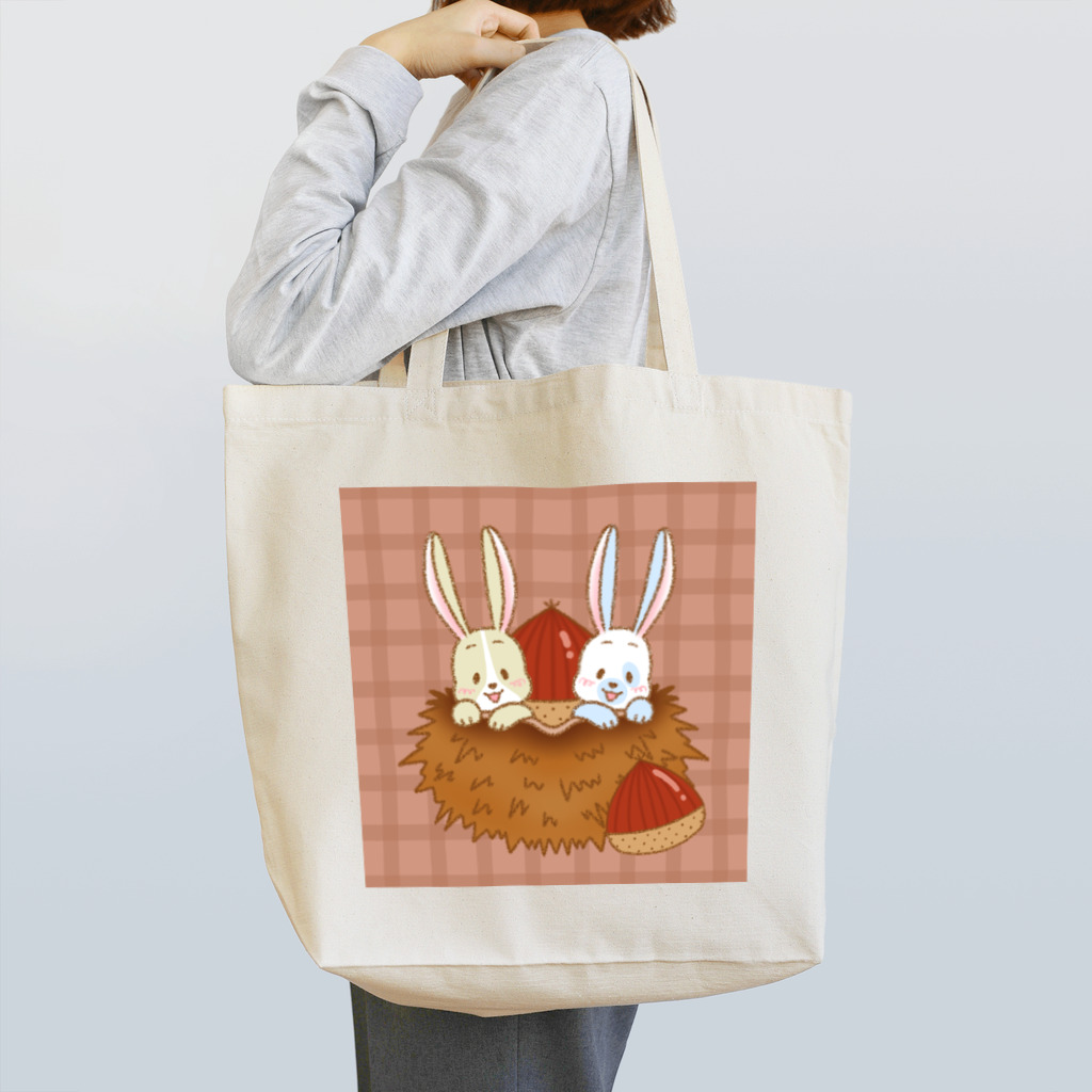 さすらい通り梅番地の◆うさぬイ　栗からひょっこり Tote Bag