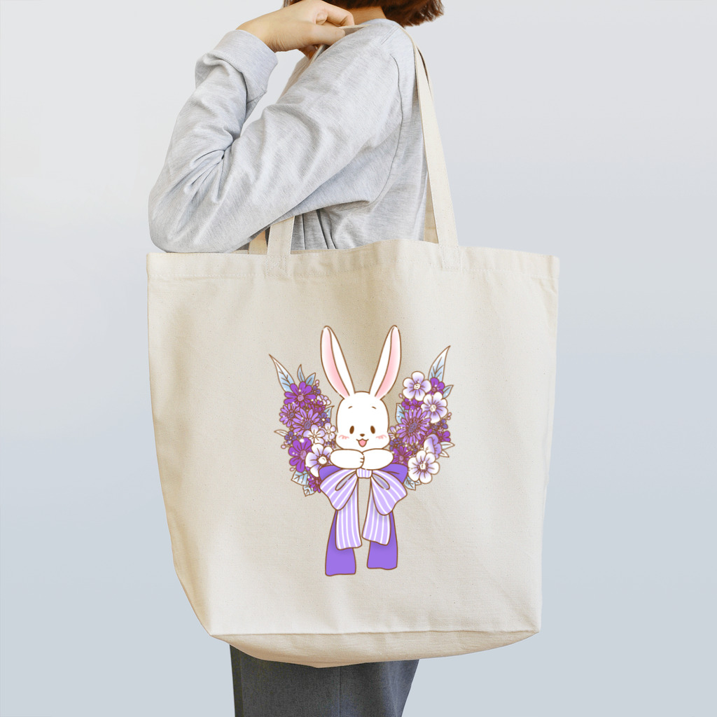 さすらい通り梅番地の◆花飾りとうさぬイ① Tote Bag