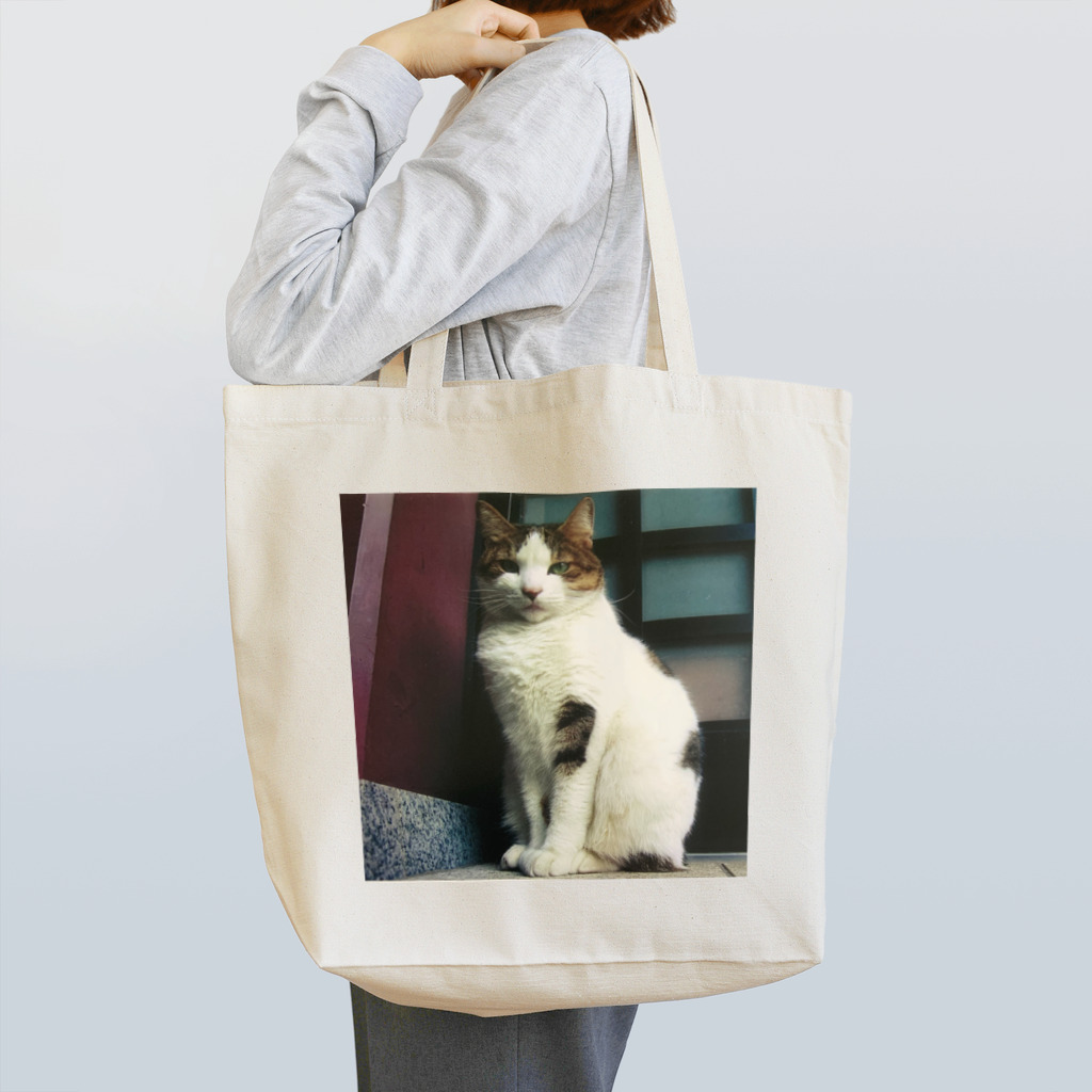 電気羊研究所science&GAMEのチラッと猫 Tote Bag