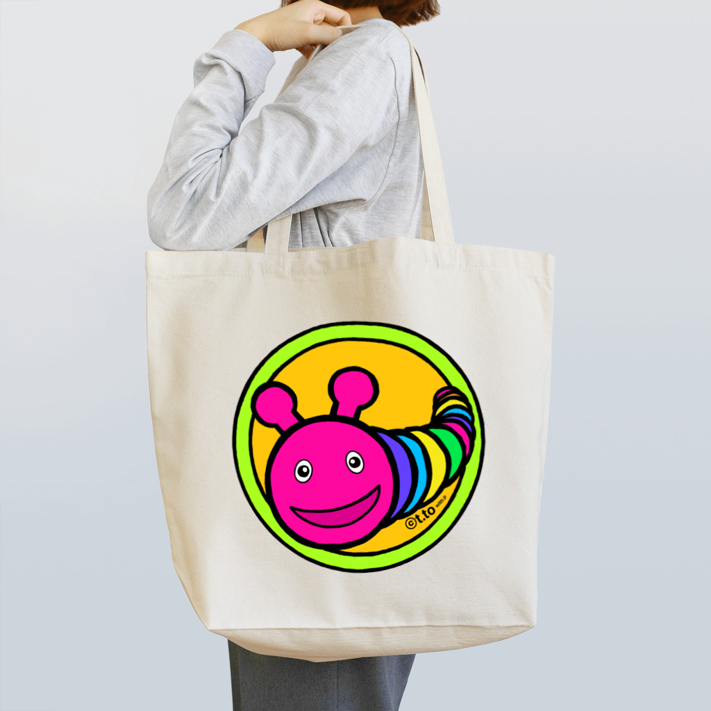 ハローティーワークスのもち虫だよ♡ Tote Bag