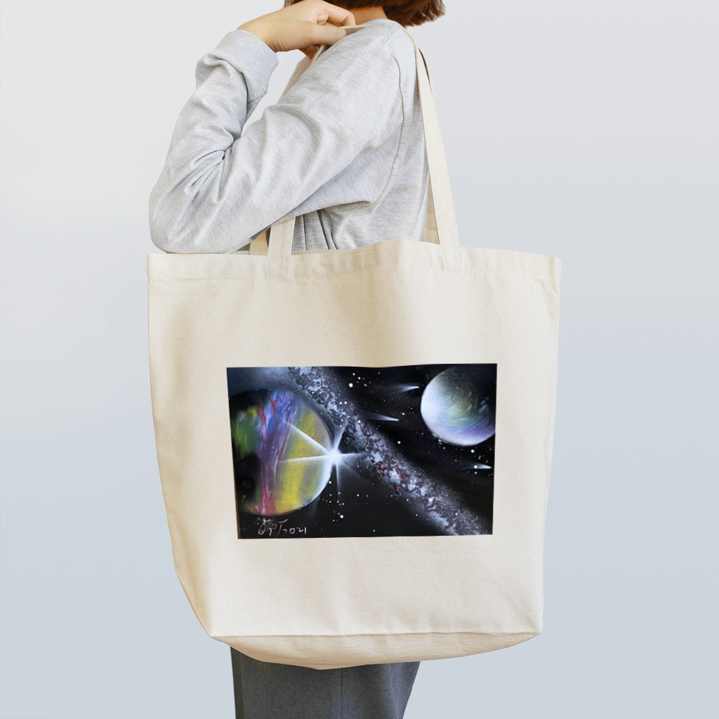 Yessy&Tomo Tienda de artistasの七夕の銀河 Tote Bag