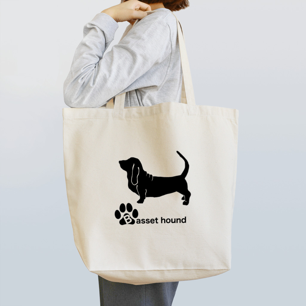 bow and arrow のバセットハウンド Tote Bag