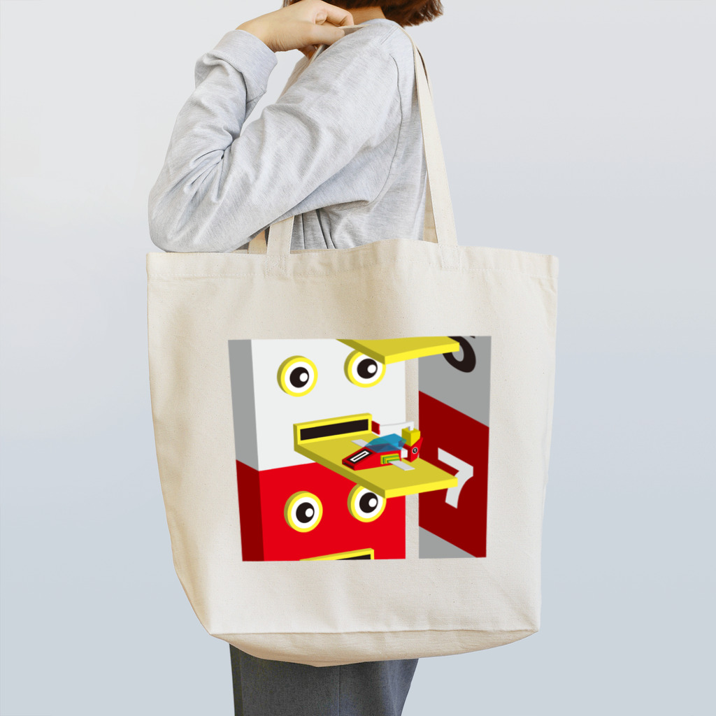 SHUJI OZAWAのSUPER 3D PRINT ROBOT Tote Bag