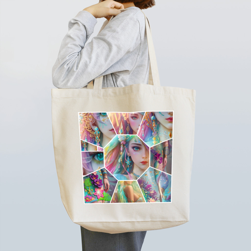 💖宇宙整体♪🌈♪こころからだチャンネル♪💖のcutie mermaid REINA WORLD Tote Bag