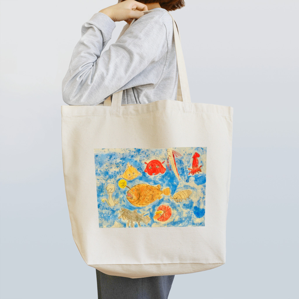 Peach Blueのしんかいぎょ Tote Bag