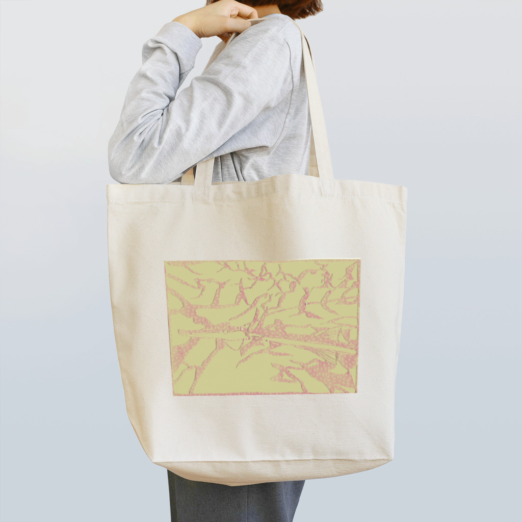 サカナオのアカヤガラ　切り絵 Tote Bag