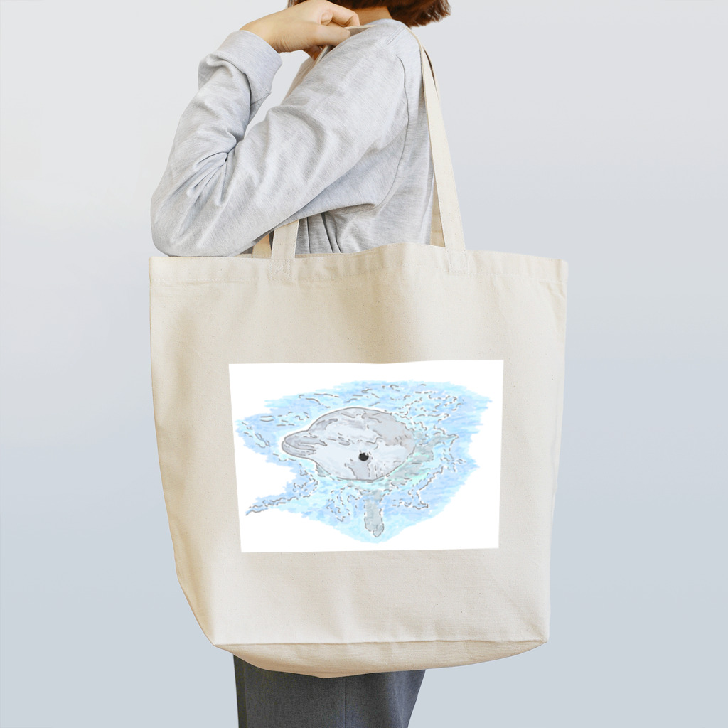 niwatsukinoの癒し、かわゆすのイルカちゃん。 Tote Bag