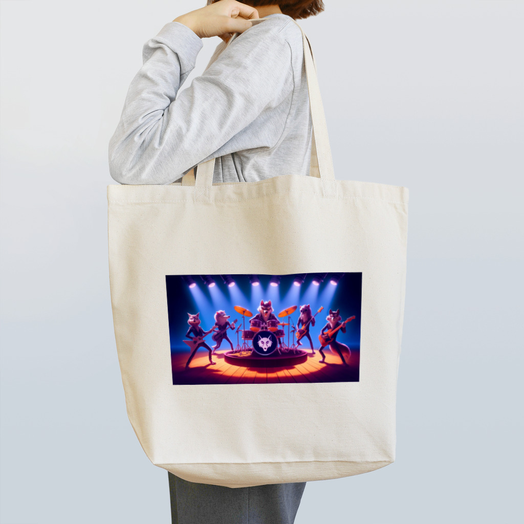 ANIMAL HEROES -musical band-のワイルド・ハーモニクス：ロックの伝説 Tote Bag