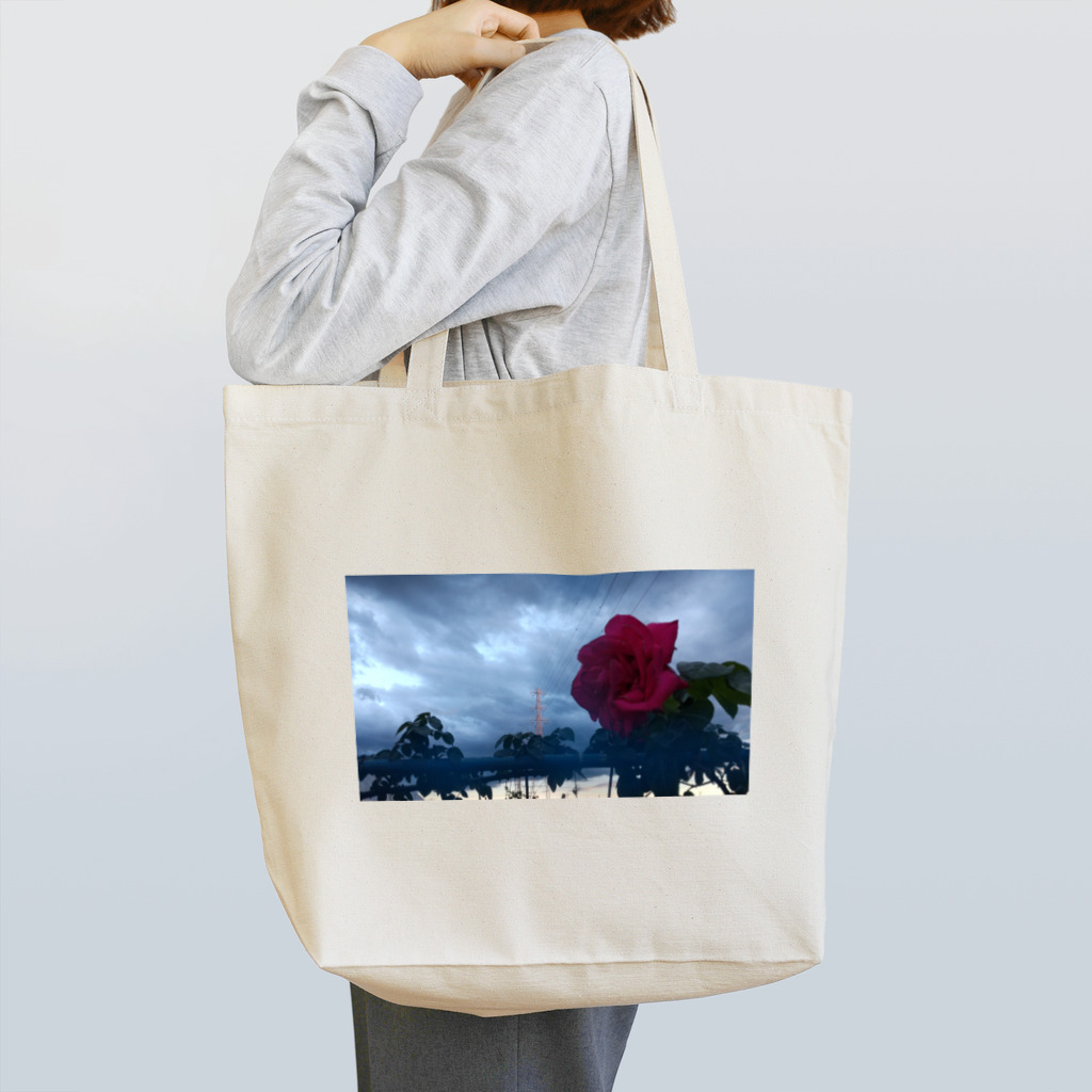 halo arts (はろあーつ)🌈中村大当たり🎯の曇り空に咲く トートバッグ