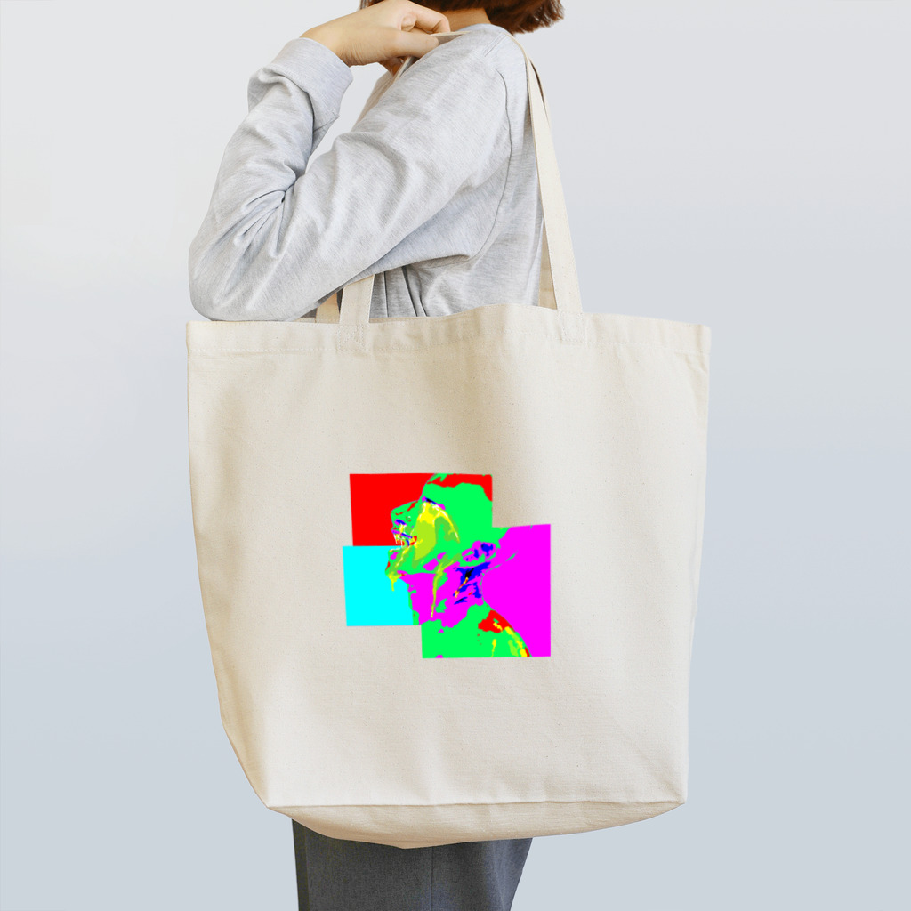 LIFE_is_a_JOKEの笑いながら泣く-カラフル Tote Bag