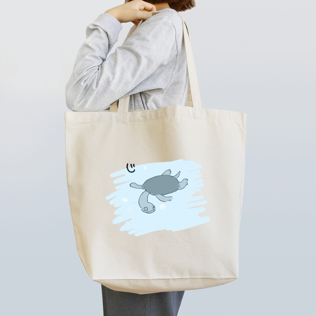 井上のじーべんろっくながくびがめ Tote Bag