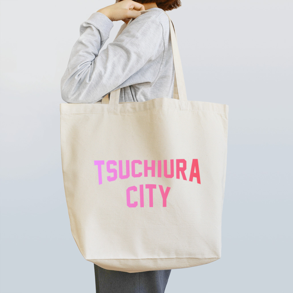 JIMOTOE Wear Local Japanの土浦市 TSUCHIURA CITY ロゴピンク Tote Bag