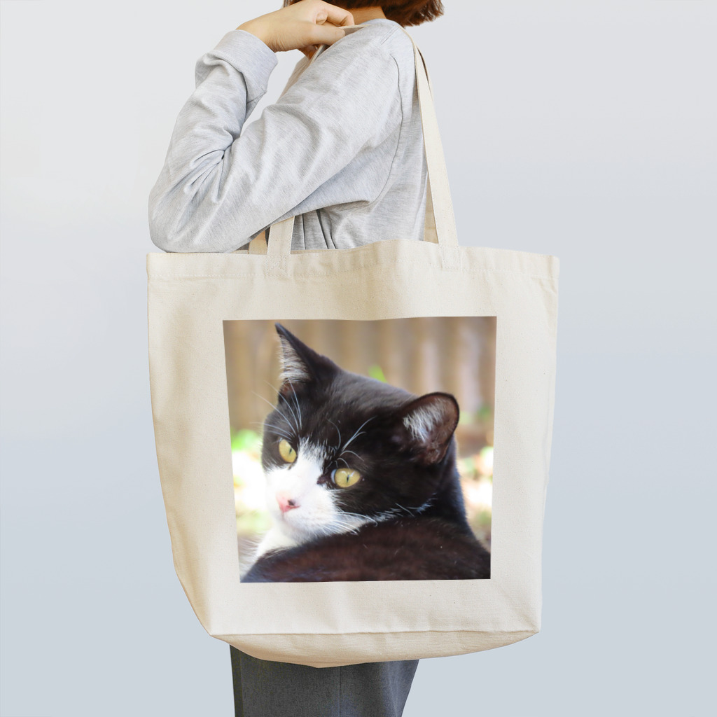 でおきしりぼ子の実験室の見返りにゃんこ Tote Bag