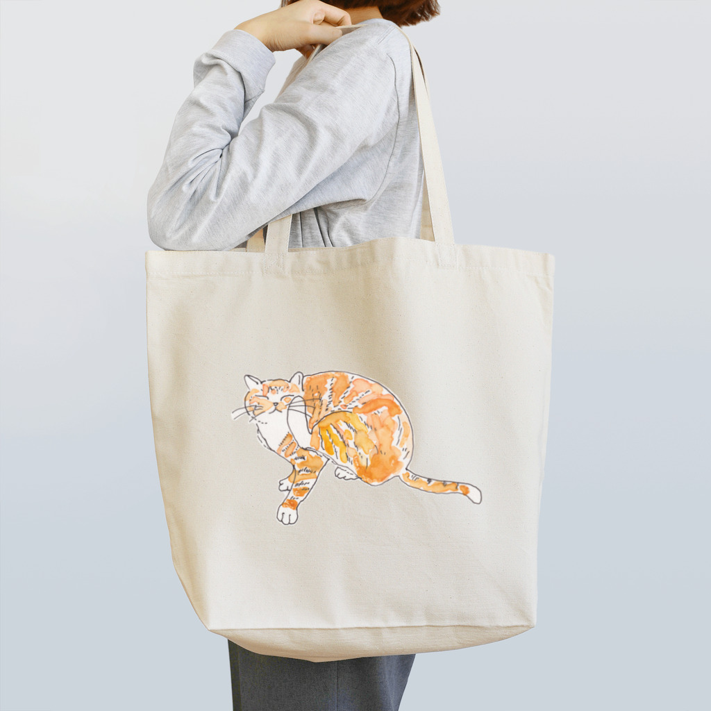 草地家のねこ（なや図書館併設）のもえちゃん Tote Bag