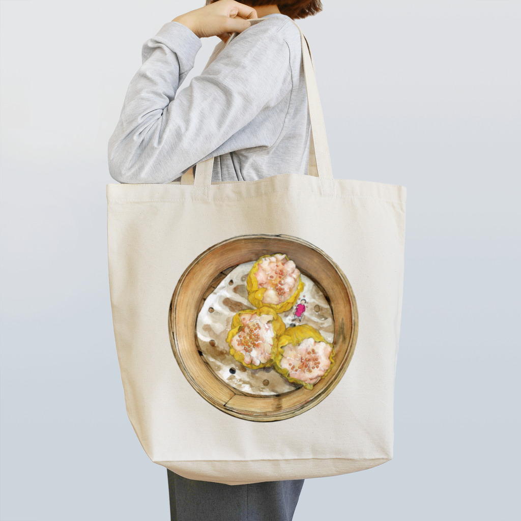 小野寺 光子 (Mitsuko Onodera)の飲茶の点心シリーズ3「鮮蝦燒賣（エビ焼売）」 Tote Bag