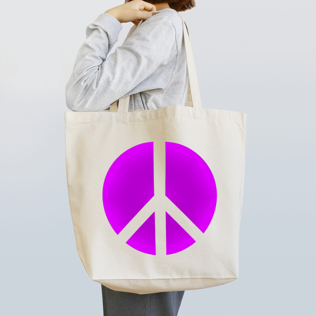 AURA_HYSTERICAのPeace_Symbol Tote Bag