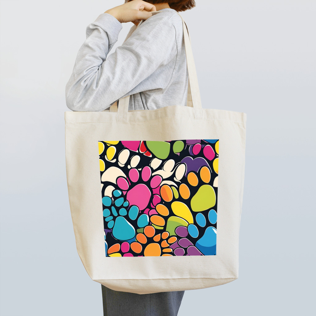 Zonのポップアート　足跡 Tote Bag