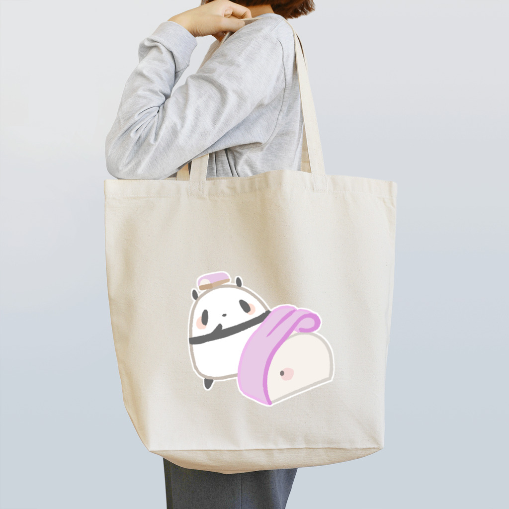 うさやのかまぼこが持つポテンシャルにほれぼれするパンダ Tote Bag