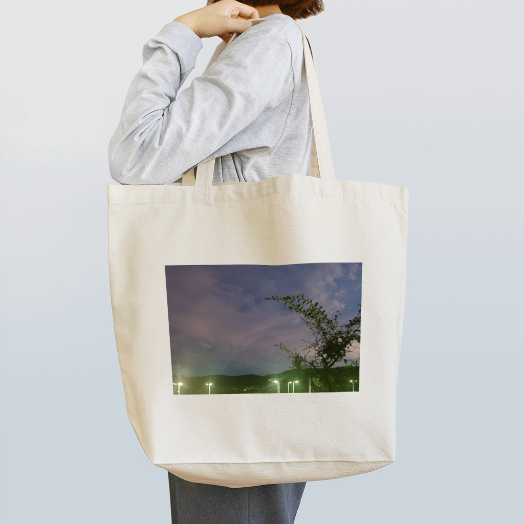 ハゲのメガネの日暮れ Tote Bag